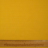 Popeline de coton imprimée mini étoiles fond jaune