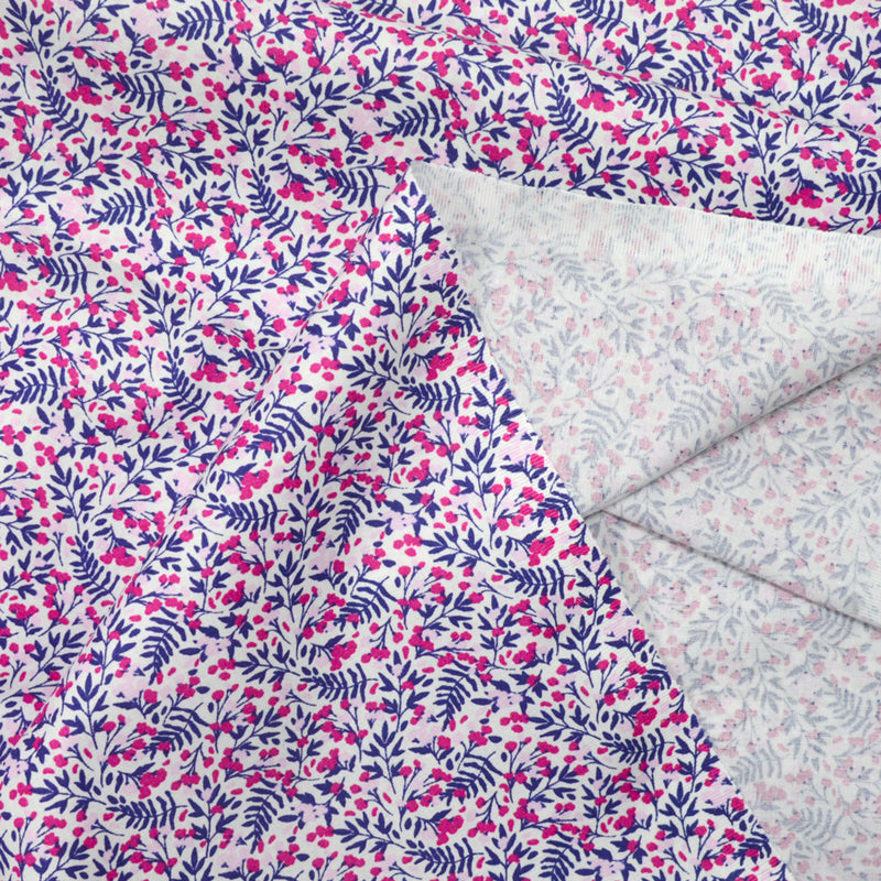 Coton imprimé Móstoles fuchsia