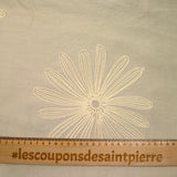 Crêcose Crêpe bordado marguerite beige antecedentes