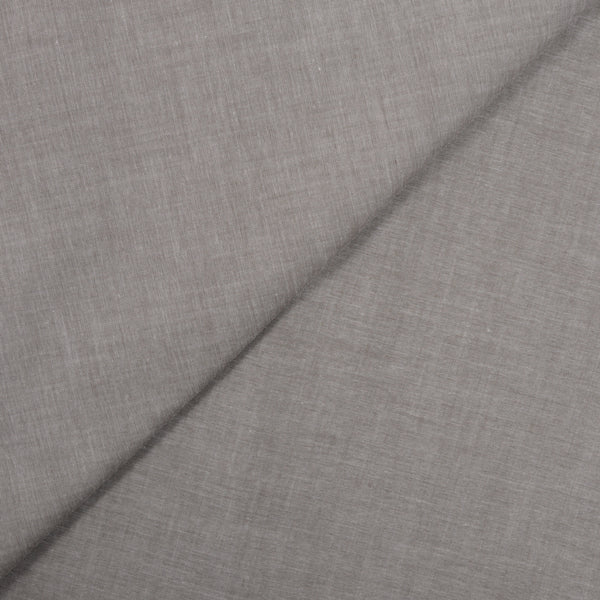 Chambray de coton fin gris
