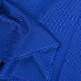 Coton tissé-teint à carreaux bleu