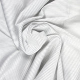 Coton tissé-teint rayé couture marine fond blanc