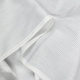 Coton tissé-teint rayé couture marine fond blanc