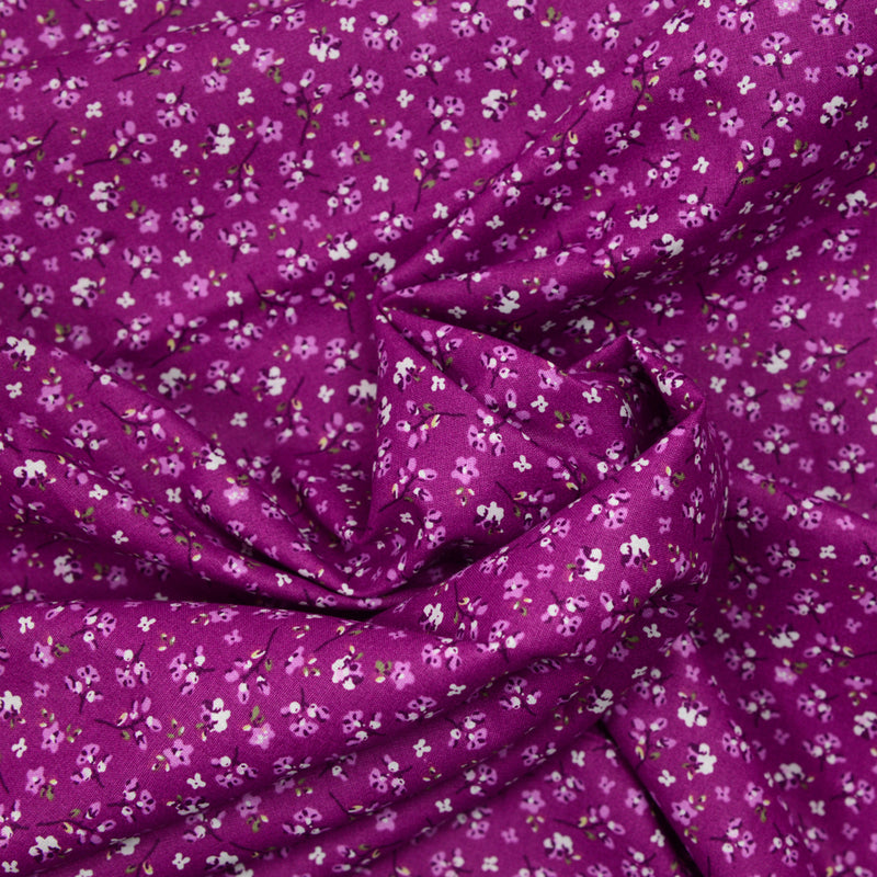 Coton imprimé Albacete violet