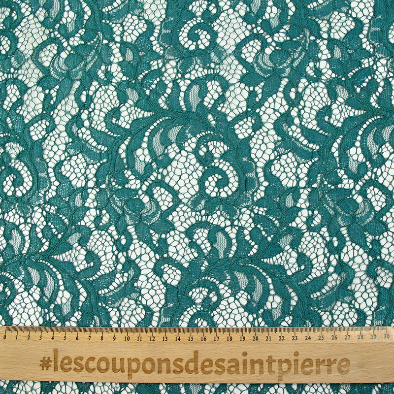 Encaje festoneado Judith azul pato