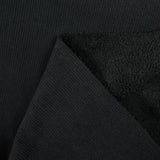 Velours côtelé sherpa double face noir