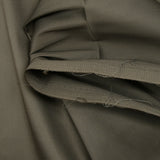 Popeline de coton élasthanne satinée taupe foncé