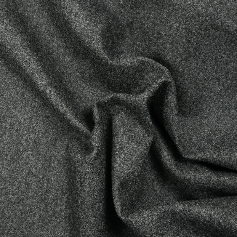 Flanelle de 100% laine anthracite chiné