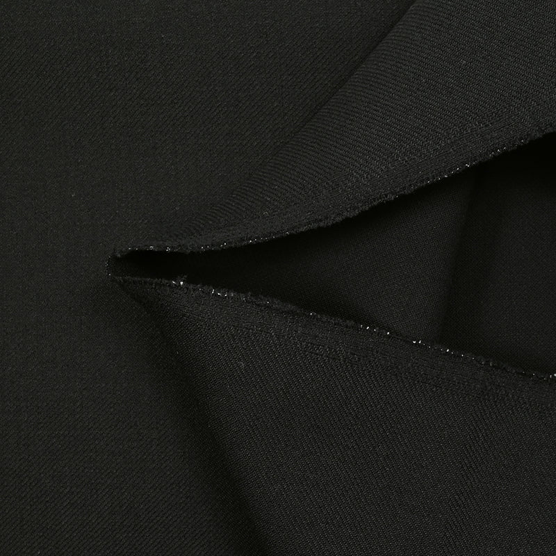 Sergé de laine noir