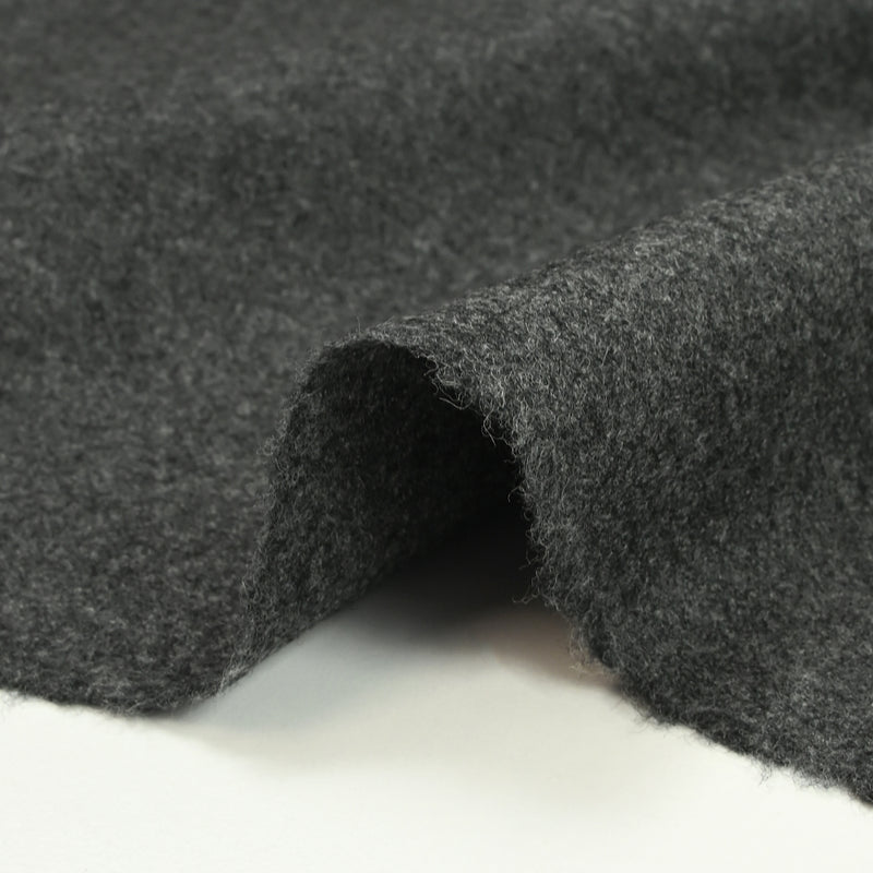 Flanelle de 100% laine anthracite chiné