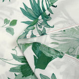 Viscose imprimée jungle en aquarelle vert fond blanc