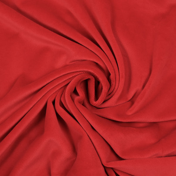 Jersey de velours tout doux rouge