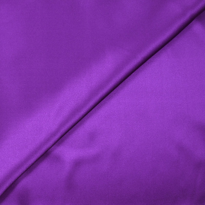 100% purple silk satin
