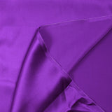 100% purple silk satin