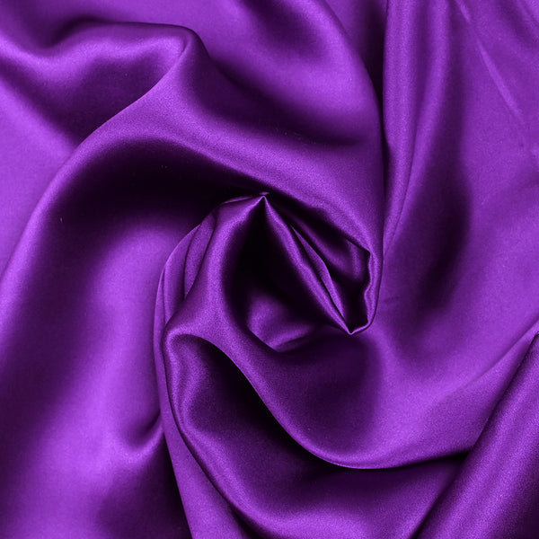 Satin de soie 100% violet