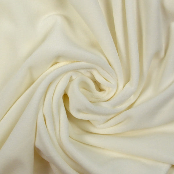 Jersey de velours tout doux blanc cassé