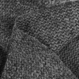 100% Laine bouillie vague gris chiné