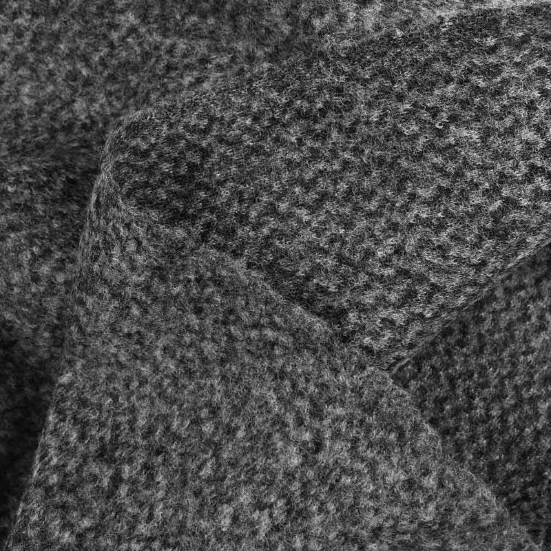 100% Laine bouillie vague gris chiné