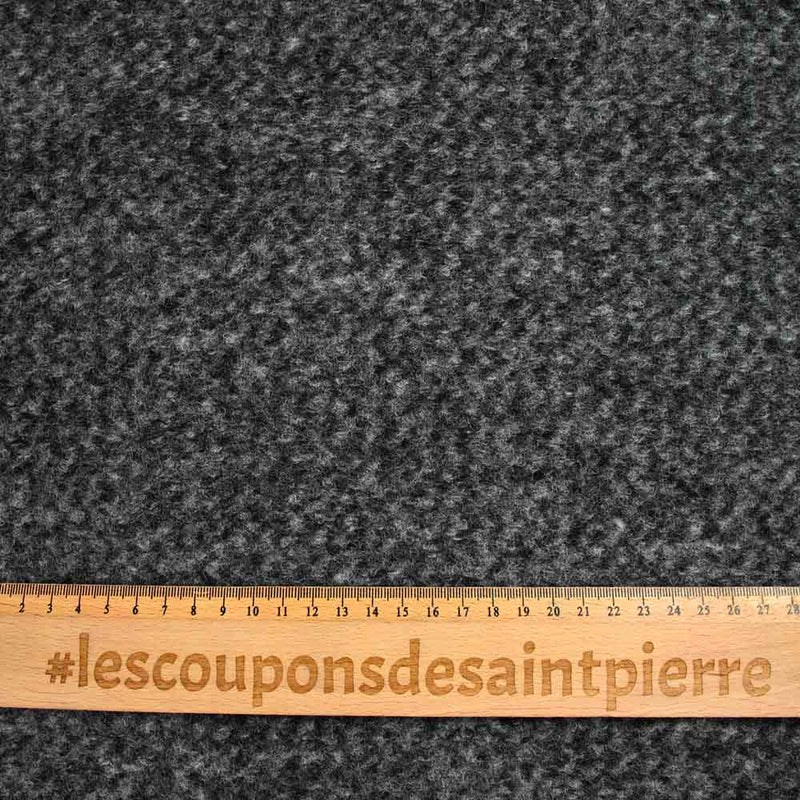 100% Laine bouillie vague gris chiné