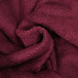 Velours côtelé sherpa double face lie de vin