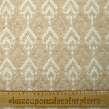 Maille de polyviscose Olivia fond beige chiné