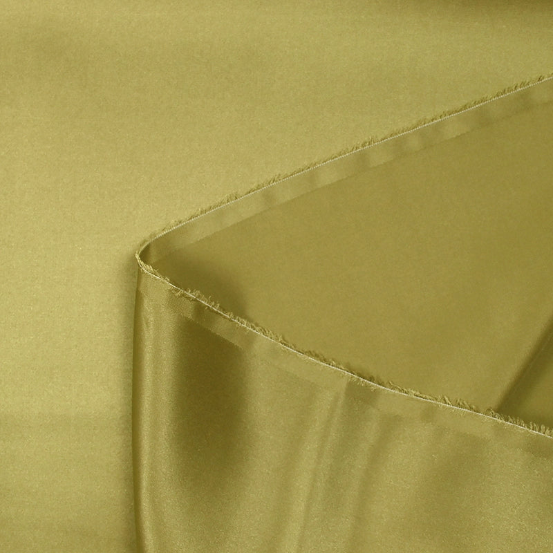 Satin de soie 100% vert tilleul