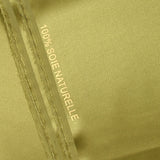 Satin de soie 100% vert tilleul