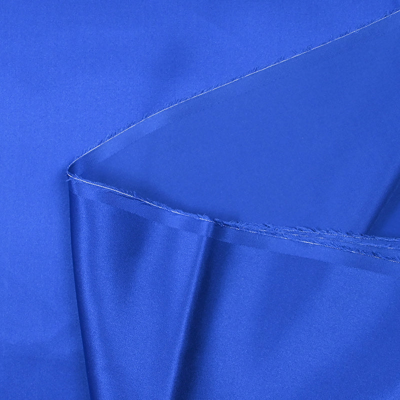 Satin de soie 100% bleu électrique