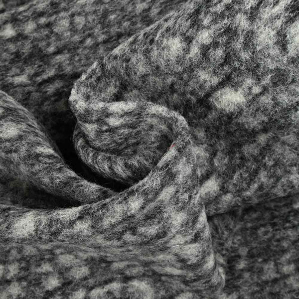 100% Boiled wool flame gray