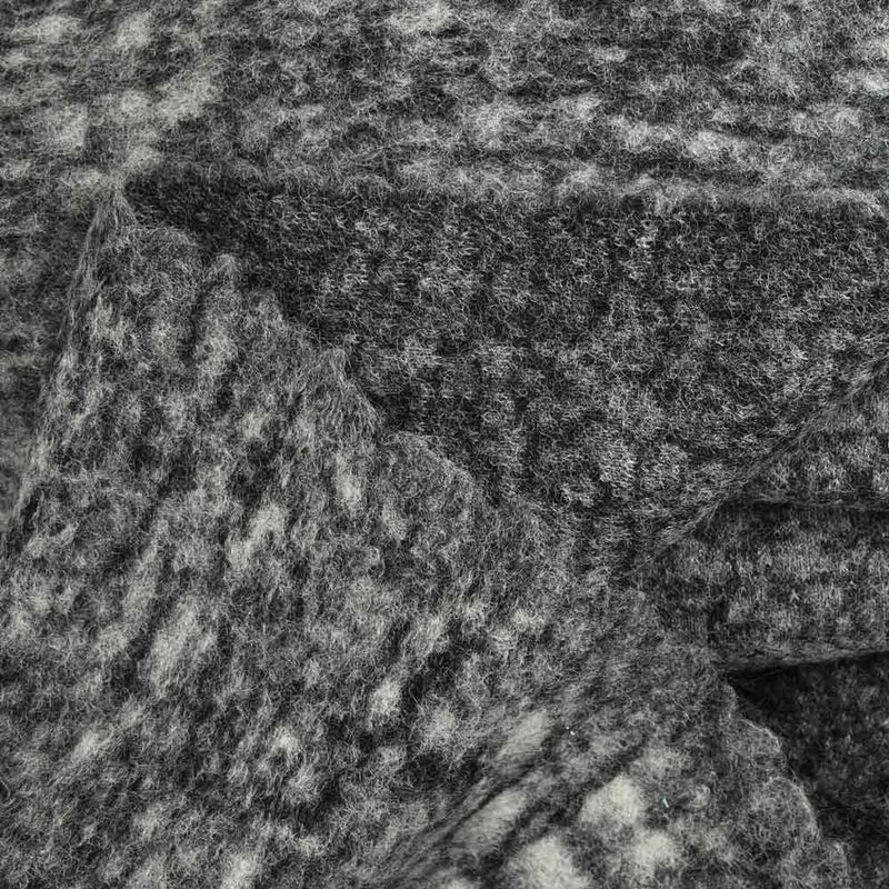 100% Boiled wool flame gray