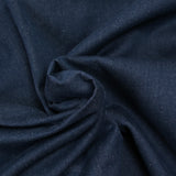 Raw blue cotton and silk jeans