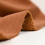 Velours côtelé sherpa double face camel
