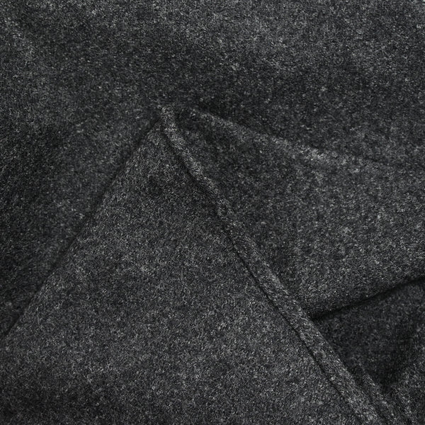 Caban de laine gris anthracite chiné