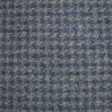 100% Laine bouillie mini carreaux bleus sur fond gris