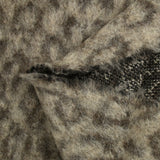 Laine mélangée cardée graou léopard marron et écru