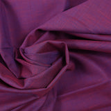 Coton uni changeant marine et bordeaux