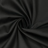 Popeline de coton satinée noir