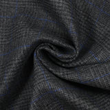 Laine mélangée contrecollée prince-de-galles fond anthracite