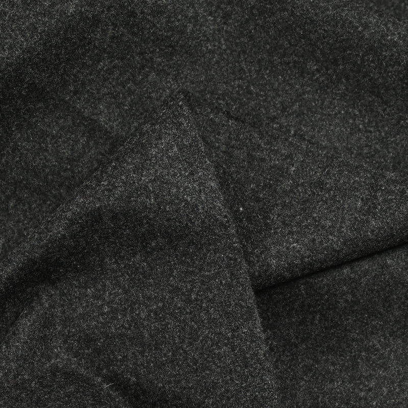 Flanelle de 100% laine gris graphite chiné