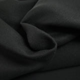 Sergé de 100% laine noir charbon
