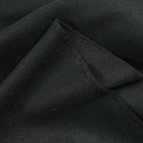 Sergé de 100% laine noir charbon