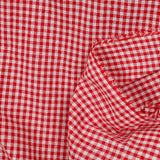 Polycoton Vichy 4 mm rouge et blanc