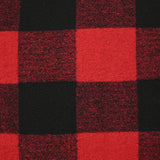 Lainage polyester à carreaux rouge et noir