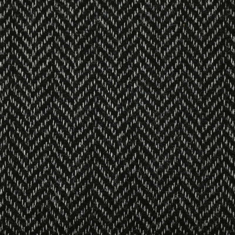 100% Laine chevrons 20mm noir et blanc