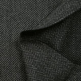 100% Laine chevrons 20mm noir et blanc