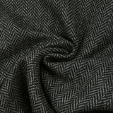 100% Laine chevrons 20mm noir et blanc