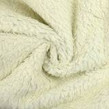 Simili cuir noir envers sherpa fausse fourrure mouton écru