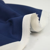 Satin de coton élasthanne marine