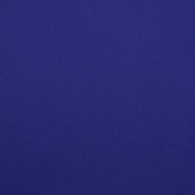 Mousseline crinkle bleu roi