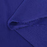 Mousseline crinkle bleu roi
